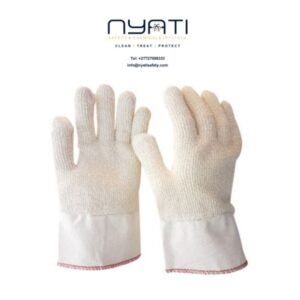Seamless Terry Toweling Loopile Canvas Cuff 10cm Glove