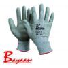 Grey Dynemmaa Knitted with PU coated Anti Cut Level 3 Grade Gloves