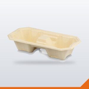 Cup Carry Tray Bamboo Pulp