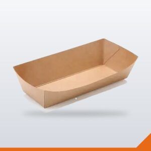 Hot Dog Tray Pre-Folded – Kraft 29oz – 500/Carton