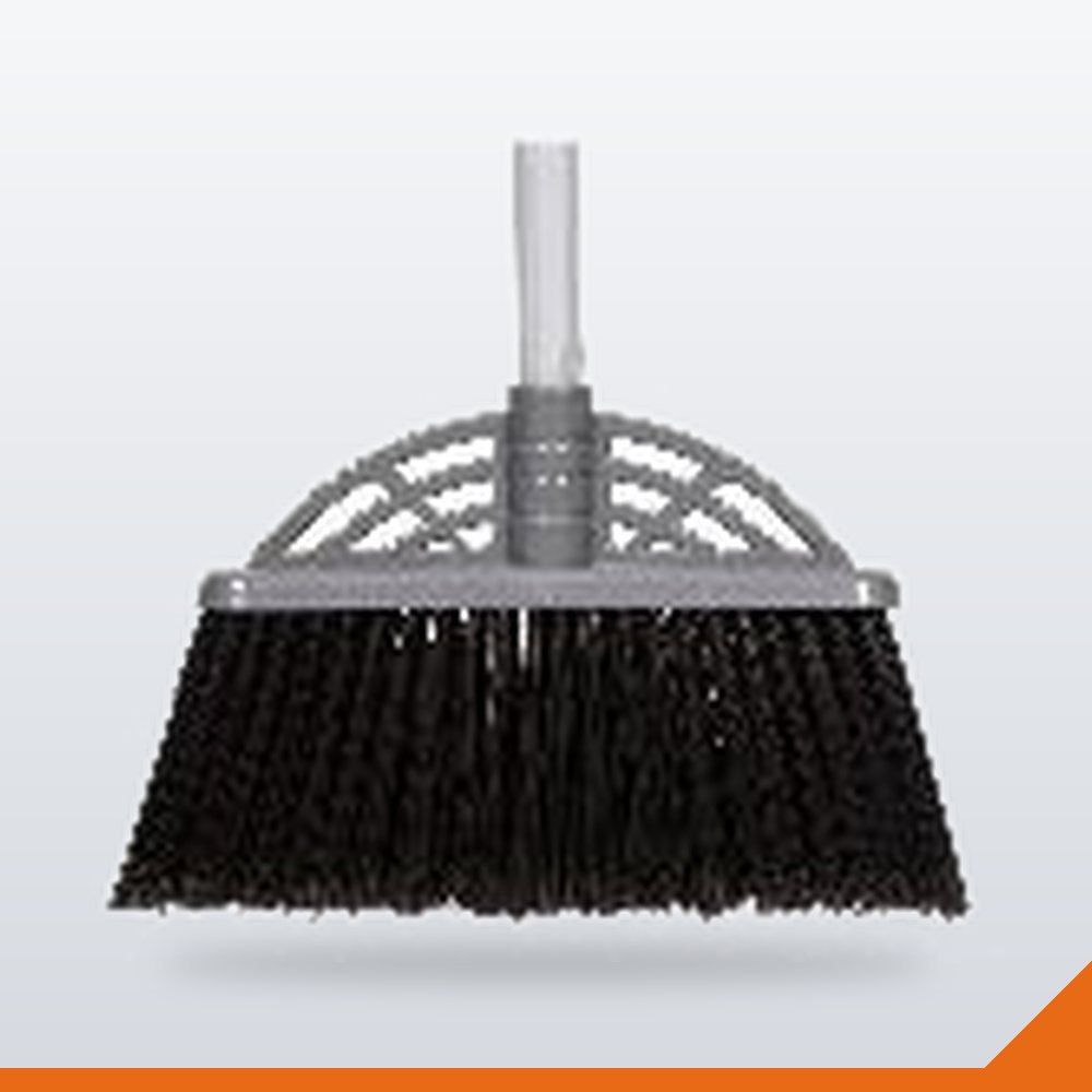 CEQ-095-MH-GRY Whisk Broom Plastic Head – Metal Handle, Grey