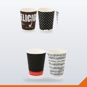 Coffee Cup Ripple Wall Music Print