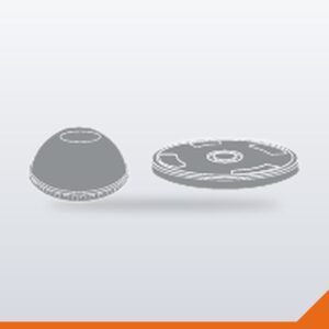 Smoothie Cup Lid Dome X-Hole PLA – 98mm – 1000/Carton
