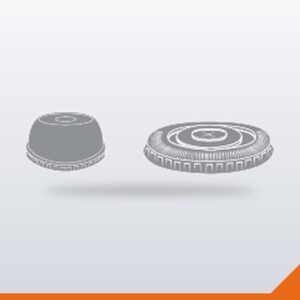 Smoothie Cup Lid Flat with Hole PP – 95mm – 1000/Carton