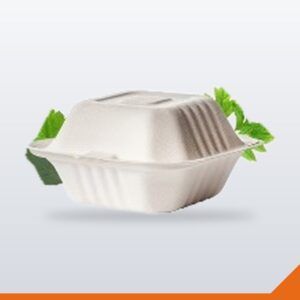 Bagasse Clamshell Burger