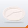 Plate Bagasse Round 2 Division – 228mm – 500/Carton