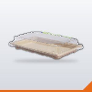 Bagasse Sushi Tray Lid PET