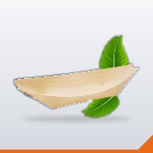 Bamboo Serving Boat