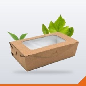 Kraft Deli Box with Window – Medium – 50/Pack