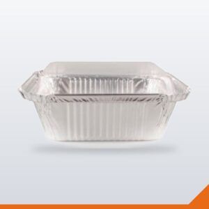 Foil Container 4153 with Plastic Lid – 250/Case