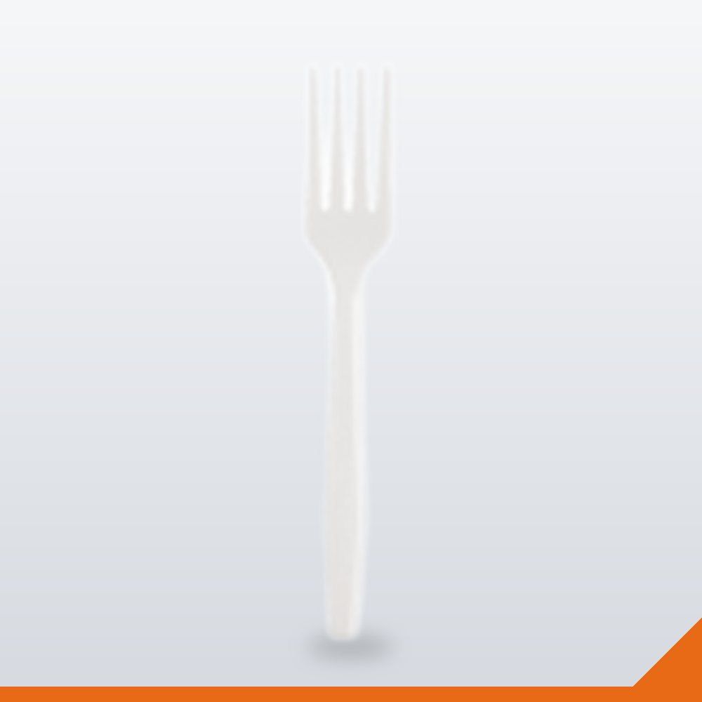 STR-020-160 Compostable Fork – 160mm – 1000/Carton