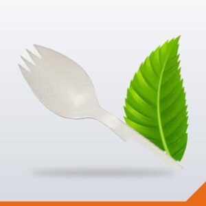 Cornstarch Spork – 140mm – 100/Pack