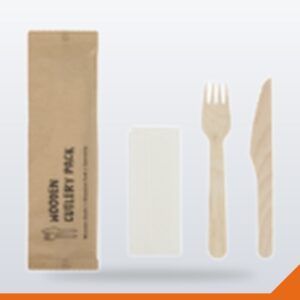 Cutlery Pack 3-in-1 Wood – 500/Carton