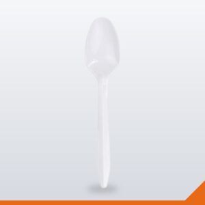 Plastic Dessert Spoon – White – 1000/Pack