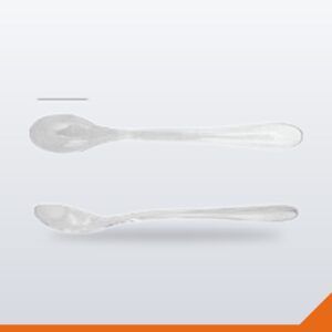 Plastic Dessert Teaspoon – Clear 120mm – 50/Pack